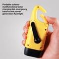 thumbnail image 4 of tredstone Portable Outdoors Solar Multifunctional Hand Cranked Flashlights Lamp Powered Yellow, 4 of 6