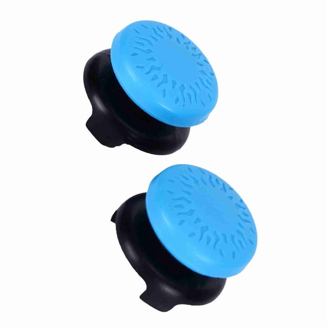 Thumbstick Covers, 2Pcs Soft Silicone Joystick Grip Caps Cool Texture Design Wrist Pain Relief Game Accessories Controller Addons for Gamepad