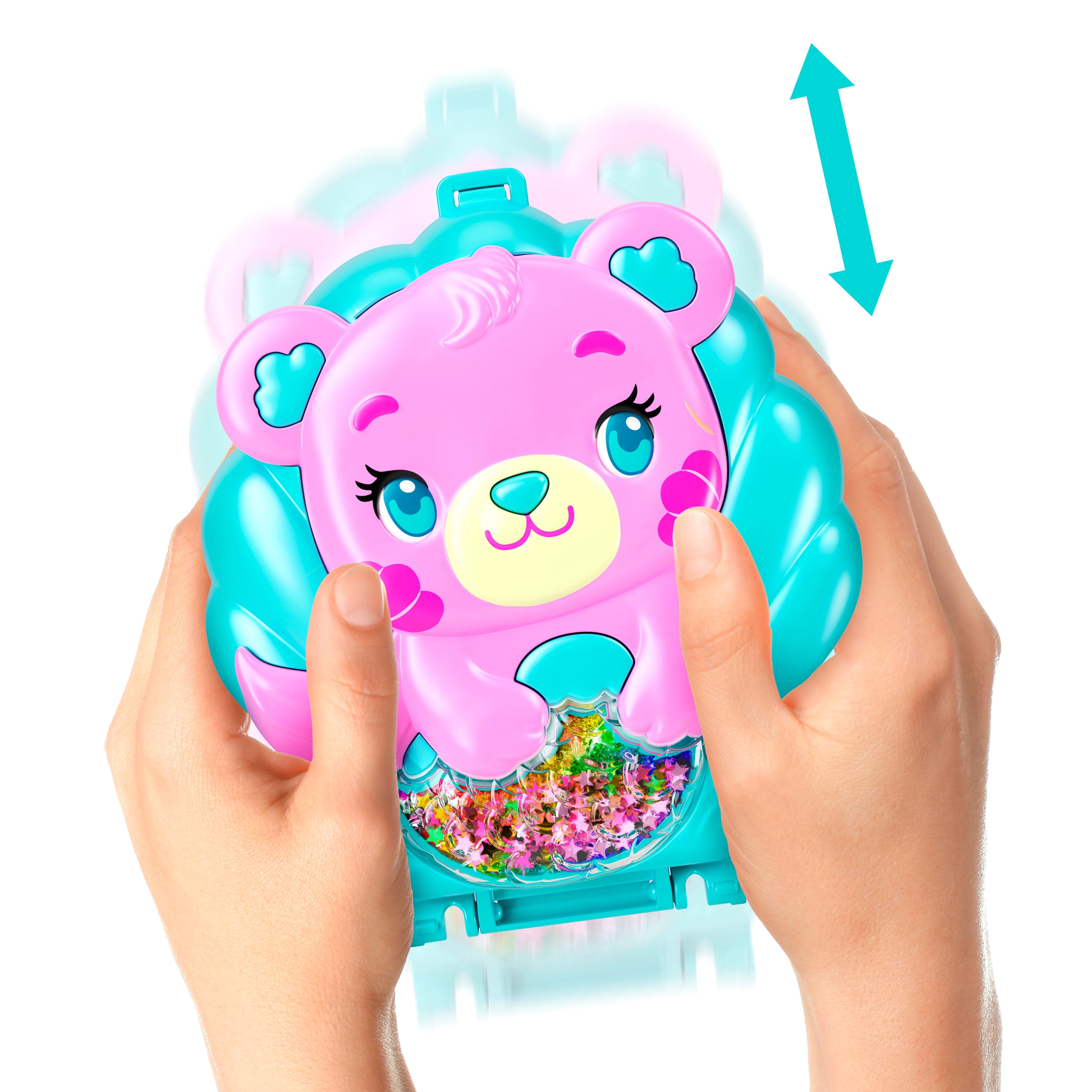 Polly Pocket-Coffret Île des paillettes avec mini-figurine et animaux
