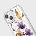 thumbnail image 4 of iPhone 15 Clear Design Case - Purple Wildflower, 4 of 5