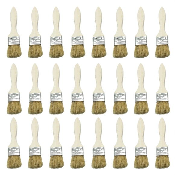 Harpily Tools Home Improvement Paint and Chip Paint Brushes for Paint Stains Varnishes Glues and Gesso 24Pcs One Size Beige