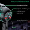 thumbnail image 3 of Microphone de Jeu USB pour PC, Micro à Condensateur Programmable avec Lumière RVB, Silencieux, Gain, Surveillance, Contrôle du Volume pour Diffusion, Balado, Twitch, YouTube, Discord, Ordinateur, Mac, PS5, DM30 (Noir), 3 of 9