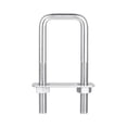thumbnail image 1 of Unique Bargains Square U-Bolts 2 Sets 32mm Inner Width 100mm Length M8 304 Stainless Steel U Clamp Bolt, 1 of 5