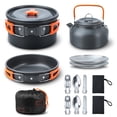 thumbnail image 1 of Camping Cooking Set Camping Cookware Set 16pcs Camping Pot pan Set Nesting Camp Cook Set Camping&Hiking cookware Camping Backpacking Pans Set, 1 of 7