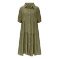 thumbnail image 5 of Gspmoly Robes d'Été, Robe Longue Décontractée d'Été pour Femmes à Col Rond, Unie, Sans Manches, Robes d'Été pour Femmes en Liquidation, 5 of 5