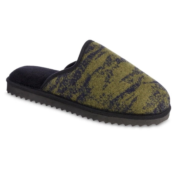 isotoner Pantoufles à Enfiler Cooper Recyclées pour Hommes avec Mousse Mémoire - 97026 (Olive, m)
