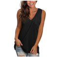 thumbnail image 1 of Birdeem Hauts Sans Manches Décontractés pour Femmes, Unis, à Col en V, Dégradé, Amples, Style Camisole, 1 of 1