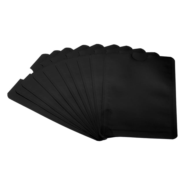 Unique Bargains RFID Blocking Sleeves Identity Theft Prevention Credit Card Secure Protector Holder Sleeves Black 10Pack