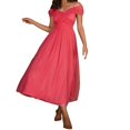 thumbnail image 5 of B91xZ Robes Longues Formelles pour Femmes Robes de Soirée Élégantes Col en V Sans Manches Fendu, RD2 TG, 5 of 5