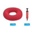 thumbnail image 3 of Unique Bargains Inflatable Seat Cushion, Portable Donut Cushion Backrest Seat Donut Pillow, Red, 3 of 6