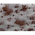 thumbnail image 5 of oneOone Georgette Viscose Brown Fabric Floral & Craft Projects Decor Fabric Printed By The Yard 42 Inch Wide, 5 of 5
