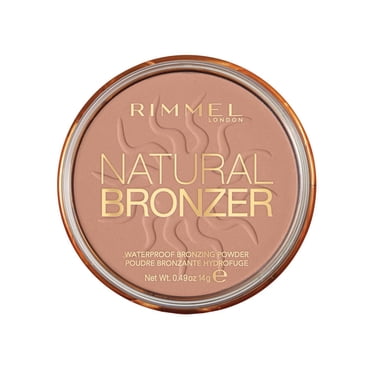 Rimmel Natural Bronzer, Waterproof, Sunkissed Finish, Blends Effortlessly, Up to 10H Wear, 100% Cruelty-Free