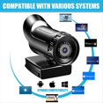 thumbnail image 3 of Autofocus 1080P 2K Webcam Computer Camera HD Network USB Live Webcam Rotatable with Tripod for Live Video Conference, 3 of 5