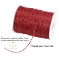 thumbnail image 3 of Unique Bargains Beading Thread Bracelet Weave Bead Craft Cord 1mm 159M/Roll (173-Yards) Decorative String, Red, 3 of 7