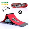 thumbnail image 2 of Skate Park Ramp Parts For Tech Decks Fingerboard Finger Board Parks Gift For Kids, 2 of 5