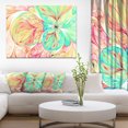 thumbnail image 1 of Red Green Paper Flower - Floral Art Canvas Print, 1 of 3
