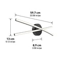 thumbnail image 3 of Artika Orly Integrated LED Modern Bathroom Vanity Light Fixture, Black, 3 of 9