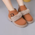 thumbnail image 1 of YUNAFFT Girls Martin Boots Solid Color Mid-Calf British Style Princess Ankle Boots, 1 of 6