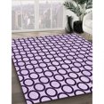 thumbnail image 3 of Ahgly Tapis Rond Lavable en Machine Intérieur Transitionnel Fleur Rose, 6 Pieds Rond, 3 of 7