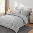 thumbnail image 3 of Sleepdown 7-Piece Queen Bed in a Bag, Light Grey Bedding Set with Comforter Sets Queen, 3 of 7