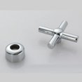 thumbnail image 2 of veasfak Replacement Cross Double Cartridge Basin Faucet Tap Handle Hand Wheel Knobs Cross Double Valve Handle, 2 of 5