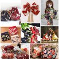 thumbnail image 4 of HEVIRGO 5Pcs 20x25cm Japanese Floral Patchwork DIY Craft Handmade Cotton Fabric Bundle, 4 of 10