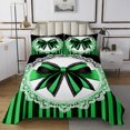 thumbnail image 1 of Erosebridal Girls Bow-tie Coverlet Set Twin, Kawaii Princess Bow Bedding Set, Striped Abstract Decor, 1 of 5