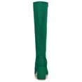 thumbnail image 3 of Unique Bargains Women's Round Toe Block Heel Knee High Boots, 3 of 5