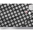 thumbnail image 2 of Soimoi Black polyester Crepe Fabric Artistic Floral Printed Fabric 1 Yard 52 Inch Wide, 2 of 3