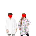 thumbnail image 4 of goowrom Family Cartoon Digital Printing Lamb Wool Warm Hooded Blanket, 4 of 9