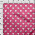 thumbnail image 2 of oneOone Georgette Viscose Fabric Rabbit Block Printed Craft Fabric BTY 42 Inch Wide, 2 of 4