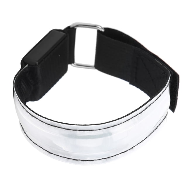 Bracelet de Poignet de Nuit, Brassard de Course à DEL Écologique Ajustable, Brassard Réfléchissant, Bracelet à DEL Pliable Résistant pour Activités Nocturnes à l'Extérieur Vert,Blanc,Bleu