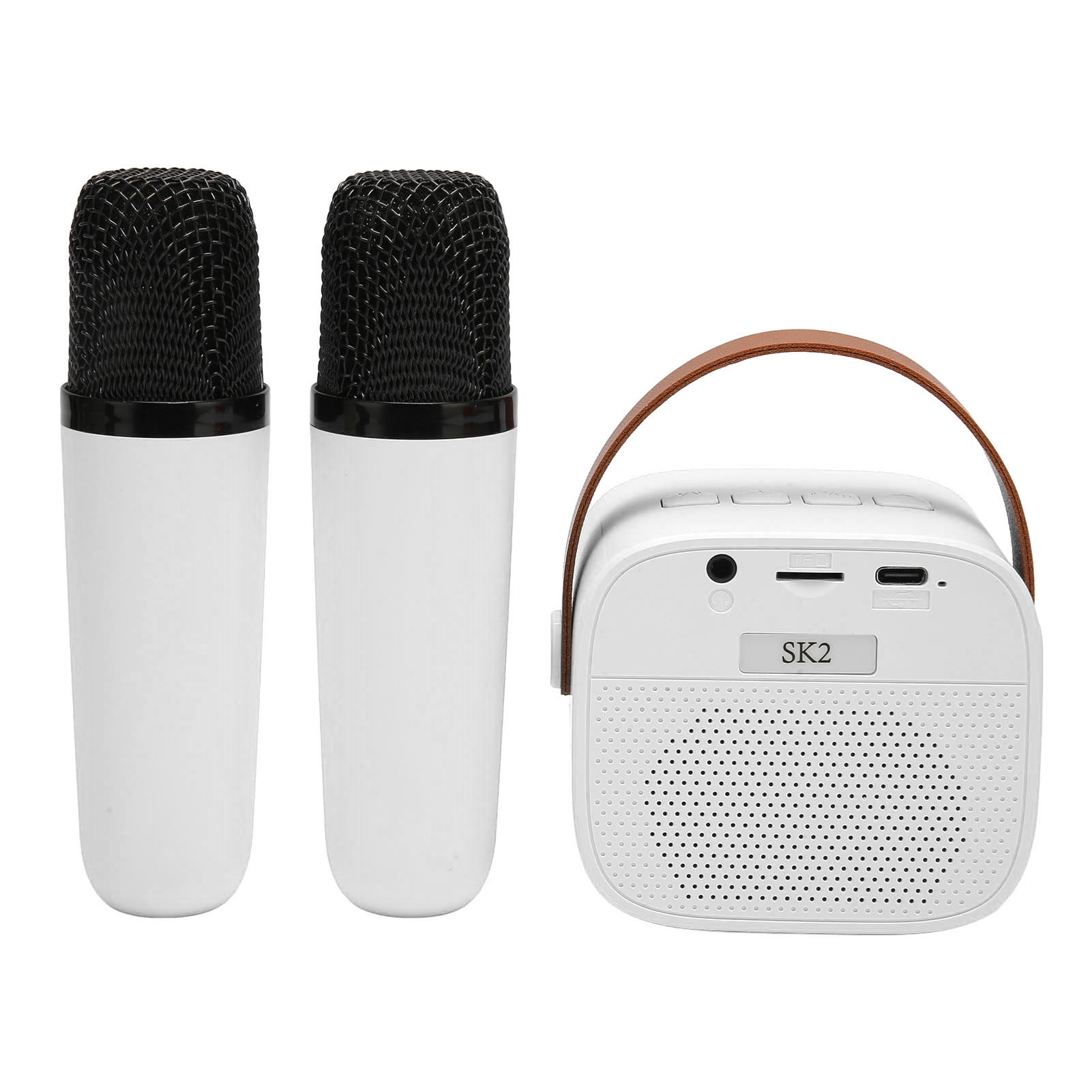 Mini Karaoke Machine, Portable BT Karaoke Speaker With 2 Microphone, Multiple Connections, For Family Party Meeting Singing