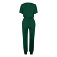 thumbnail image 5 of Yuyuzo Womens Workout Sets 2 Piece Short Sleeve Crew Neck T-Shirts Drawstring Jogger Pants with Pockets, 5 of 5