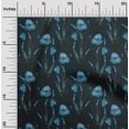 thumbnail image 2 of oneOone Silk Tabby Blue Fabric Floral Retro Craft Projects Decor Fabric Printed By The Yard 42 Inch Wide, 2 of 5