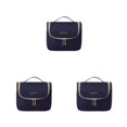 thumbnail image 2 of ZheElen Polyester Travel Storage Bag Dustproof And Waterproof Large Capacity Cosmetic Bag Portable Navy 3Set, 2 of 6