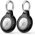 thumbnail image 1 of 2 Pcs Porte-Clés Compatible avec Support pour Air Tag, Housse de Protection pour Air Tag Imperméable et Antichoc, 1 of 5