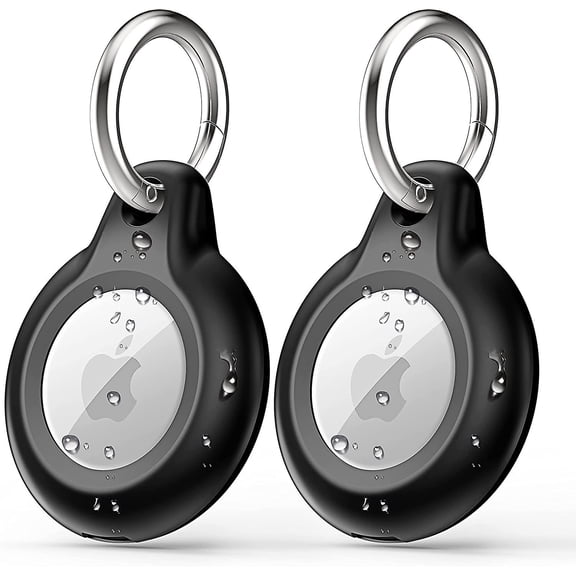 2pcs Keychain Compatible With Air Tag Holder, Waterproof Shockproof Air Tag Protective Cover