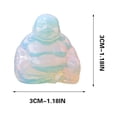 thumbnail image 1 of Birdeem Crystal Carved Laughing Happy Buddha Feng Shui Figurines Wealth, 1 of 12