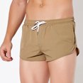 thumbnail image 4 of NTACZA Running Mens Summer Shorts Drawstring Gym Beach Shorts Track Elastic Waist Mens 3 Inch Shorts 2X, 4 of 6