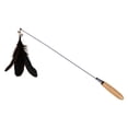 thumbnail image 2 of SPOORYYO Cats Toy Feathers Play Stick with Bells - Interactive Training Game for Cats and Kittens, Replaceable Feathers, Engaging Exercise Toy, 2 of 6
