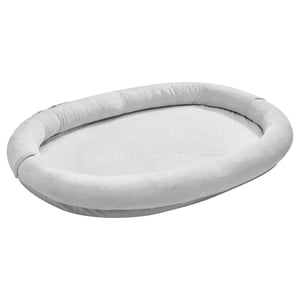 KFFKFF Lit de chien humain, 70.08 x 47.24 x 9.45 inch Orthopédie Mémoire Mousse Lit de chien humain, Lits pour animaux humains avec poche latérale, poignée & Bouchon, gris