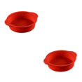 thumbnail image 2 of kurtrusly Mariage Fête Gâteau Restaurant Réutilisable Mousse Lavable Rond Moule Cuisine Gadget Accessoires Rouge 10 Pouces 2Set, 2 of 6
