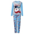 thumbnail image 3 of Family Matching Christmas Pajamas Set,Snowman Printing Tops Long Pants Sleepwear, 3 of 6