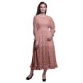 thumbnail image 1 of Bimba Robe de Plage Longue Maxi d'Été Bohème Gitane à Imprimé Floral pour Femmes - Grande, 1 of 5