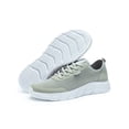 thumbnail image 4 of Woobling Man Shoes Closed Toe Sneakers Low Top Trainers Soft Males Non Slip Solid Color Light Grey 12, 4 of 8