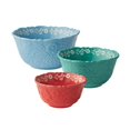 thumbnail image 1 of The Pioneer Woman 3 Piece Embossed Stoneware Serve Bowl Set, 1 of 8
