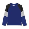 thumbnail image 1 of Chandails pour Filles à Blocs de Couleur Chandails à Manches Longues pour Filles Col Rond Chandails d'Été pour Filles 9-10 Ans Chandails pour Filles Tenue pour Fille, 1 of 5