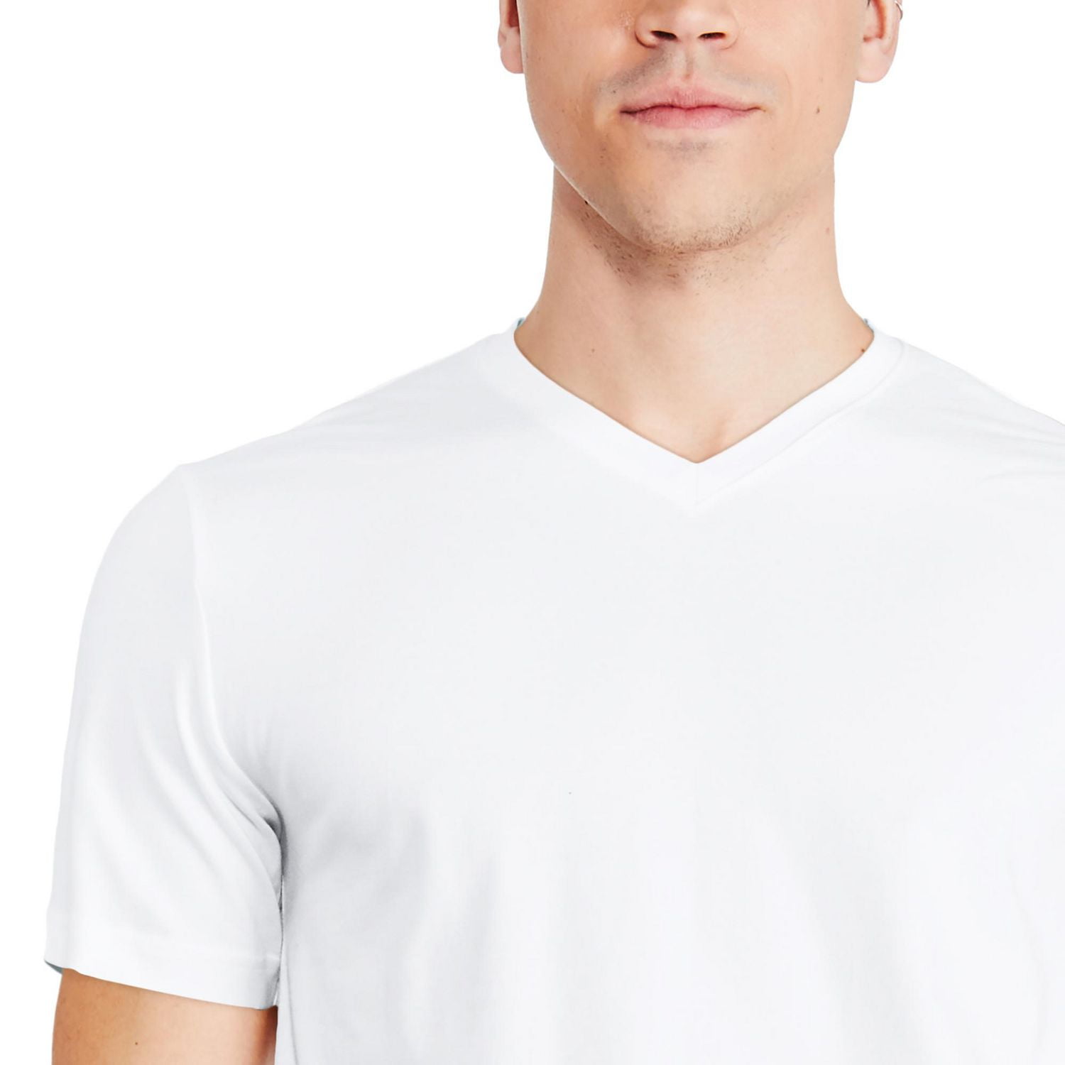 Lot de 2 t-shirts à encolure en V George pour hommes