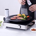 thumbnail image 1 of CHICHUMID 1 Set Black Non-Stick Grill Tray Barbecue Frying Pan Iron Black, 1 of 8